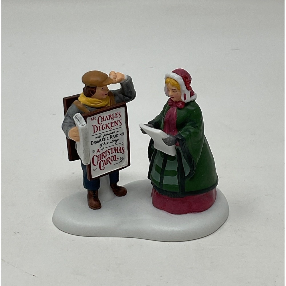Dept 56 Dickens Village Heritage Advertising A Reading By Mr Dickens 56.58425